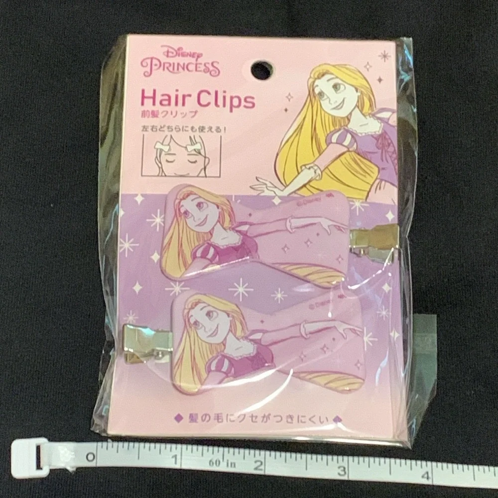 Disney Princess Rapunzel Tangled Hair Clips Set of 2 from Japan NWT